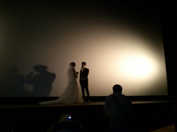  LIVE Bella Edward at LIDO complete with a tux flowy wedding dress
